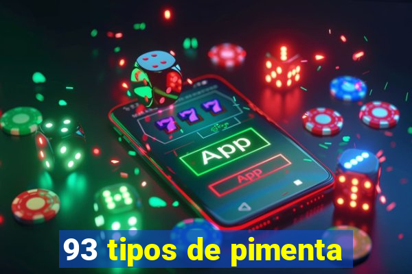 93 tipos de pimenta